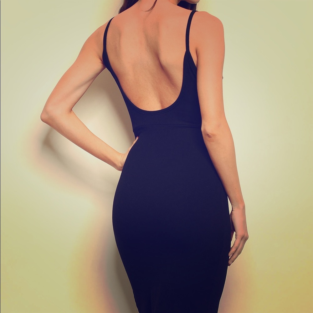 New summer sexy black dress